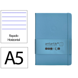 Antartik Cuaderno A5 Tapa Dura Hojas Rayas Azul Claro 100 Hojas 80 Gr FSC Precio: 5.94999955. SKU: B19BL69484