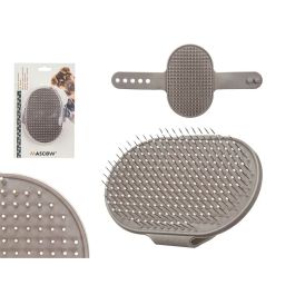 Cepillo para Perros Mascow 335 Gris 13 x 3,5 x 10 cm (12 Unidades)