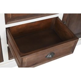Buffet Tradicional DKD Home Decor Marron Oscuro Blanco 46 x 83 x 180 cm Buffet Tradicional DKD Home Decor Marron Oscuro Blanco 46 x 83 x 180 cm