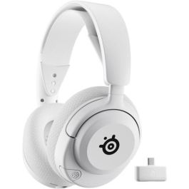 SteelSeries Arctis Nova 5P Wireless - Auriculares Gaming, Controladores magnéticos de neodimio, 100+ preajustes de Audio, Batería de 60 Horas, PS5/PS4/PC/móvil - Blanco (61674)