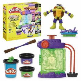 Play-Doh HASG05575L0 Set de Arcilla para Modelar Estación Mutación Tortugas Ninja Mutantes Adolescentes, Manualidades para Niños 4+ Años