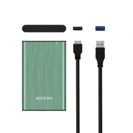 Aisens ASE-2525SGN Caja Externa Disco Duro 2.5" USB 3.0 5.0Gbps UASP SATA Aluminio Sin Tornillos Verde Aisens ASE-2525SGN Caja Externa Disco Duro 2.5" USB 3.0 5.0Gbps UASP SATA Aluminio Sin Tornillos Verde