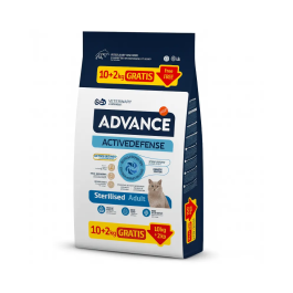Advance Comida para Gatos Esterilizados Sterilized 10+2 kg Precio: 48.4999999. SKU: B155L8MSPE