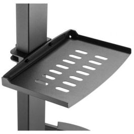 Fonestar STS-4244N Soporte de Suelo Orientable Inclinable con Ruedas para TV 32-65" hasta 35kg con Bandeja Multimedia y Altura Ajustable