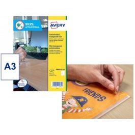 Avery AM001A3 Etiquetas Autoadhesivas Antibacterianas Transparentes, Desmontables, 420x297 mm, 10 Unidades Precio: 32.49999984. SKU: B18Q4D34GJ