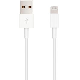 Cable Lightning a USB 2.0 para iPhone, iPad - Compatible con Apple, 1 metro, Blanco