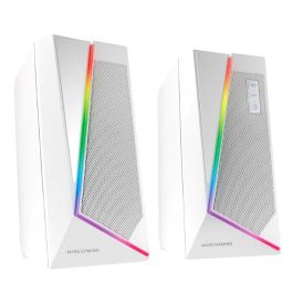 Mars Gaming MS7W Altavoces 2.0 de 20W con USB, Jack 3.5mm y Bluetooth 5.0 Blancos con Iluminación RGB Precio: 24.50000014. SKU: B1EK3KFEWQ