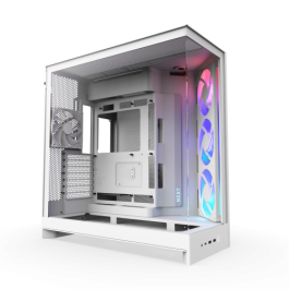 NZXT CM-H92FW-R1 H9 Flow RGB Midi Tower Caja PC Gaming Blanco, Ventana Lateral Vidrio Templado, 3x 140mm ventiladores frontales Precio: 164.49999973. SKU: B16DNVJ9EJ