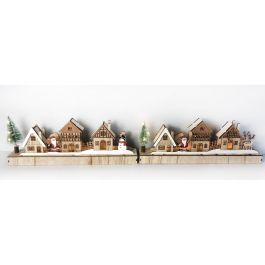 Decoracion Luminosa Navidad Alpina DKD Home Decor Marron Verde 4 x 13 x 35 cm (4 Unidades) Precio: 19.49999942. SKU: B17YMLWXZH