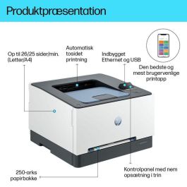 HP 8D7L0A Impresora Láser Color LaserJet Pro 3202DN Dúplex Automático 26 ppm USB Ethernet Seguridad HP Wolf Pro Blanca
