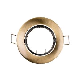 Edm Aro Halógeno Metálico Oscilante Oro Viejo Ø8,4cm