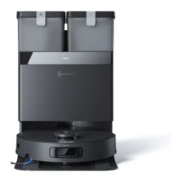 Ecovacs Deebot T30C Gen 2 - Robot aspirador y fregador con estación base de auto vaciado, bolsa para polvo, HEPA 10, LiDAR, Alexa, Google, negro