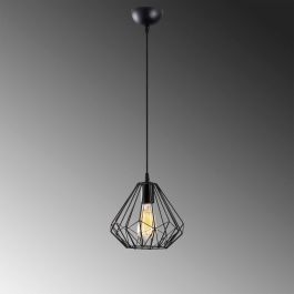 OPV-521SHN3392 Lámpara Colgante Kuantan Estilo Nórdico Diamond Negro 1xE27 Sin Bombilla
