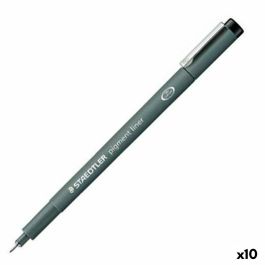 Rotuladores Staedtler Pigment Line Negro (10 Unidades) Rotuladores Staedtler Pigment Line Negro (10 Unidades)