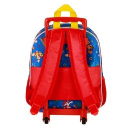 Mochila 3D con Ruedas Pequeña Cool Paw Patrol La Patrulla Canina Azul