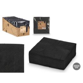 Set 50 Servilletas Negras 33x33 cm Kinvara - Papel (16 Unidades) Precio: 26.68999971. SKU: B1KJSC3ZKH