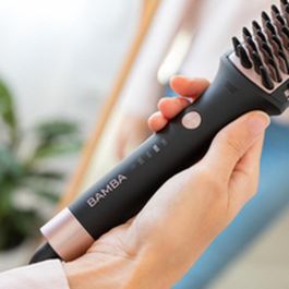 Cecotec 04286 Utensilio de Peinado: Cepillo Alisador de Pelo Caliente Negro con Placa Cerámica, 56W de Potencia y Control por Botones Cecotec 04286 Utensilio de Peinado: Cepillo Alisador de Pelo Caliente Negro con Placa Cerámica, 56W de Potencia y Control por Botones