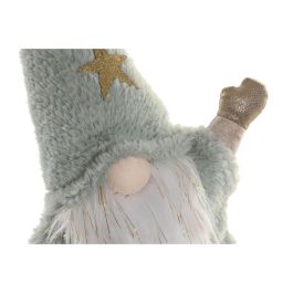 DKD Home Decor Figura Decorativa de Navidad Gnomo Alpina Poliéster Verde Blanco para Hogar 55 cm Alto x 26 cm Ancho x 12 cm Largo