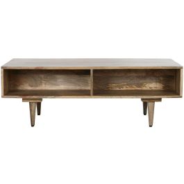 Mesa de Centro Home ESPRIT Blanco Madera de mango 115 x 60 x 40 cm Mesa de Centro Home ESPRIT Blanco Madera de mango 115 x 60 x 40 cm
