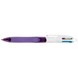 Boligrafo Bic Cuatro Colores Con Grip Colores Pastel Punta 1 mm 12 unidades