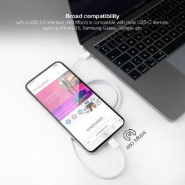 Cable USB NANOCABLE 10.01.6002-CO 2 m Blanco (1 unidad)