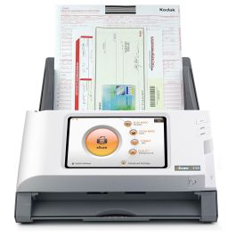 Plustek Escaner A350 Essential, 600x600 DPI, Escaner a Color, Escaneo Dúplex, Negro/Blanco, Pantalla LED 7"