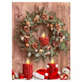 Cuadro Navidad Multicolor Madera Lienzo 30 x 40 x 1,8 cm Precio: 14.58999971. SKU: B143G7QMTP