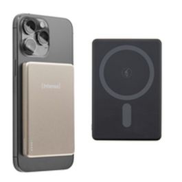 Intenso MW5000 7344021 Powerbank MagSafe 5000 mAh Inalámbrico Magnético Carga Rápida USB-C 20W Champán para iPhone