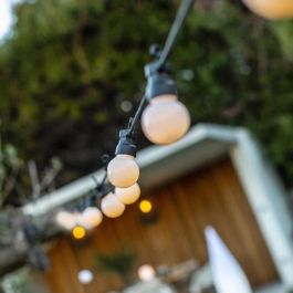 Guirnalda de luz solar - LUMISKY - PARTY MILKY SOLAR - 5,70 m - 8 modos - 10 globos LED blanco cálido Guirnalda de luz solar - LUMISKY - PARTY MILKY SOLAR - 5,70 m - 8 modos - 10 globos LED blanco cálido