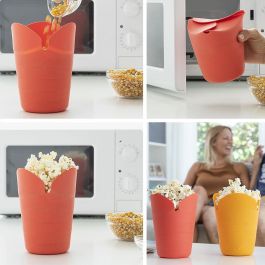 Palomiteras de Silicona Plegables Popbox InnovaGoods (Pack de 2) Palomiteras de Silicona Plegables Popbox InnovaGoods (Pack de 2)