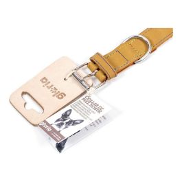 Gloria Collar para Perro Oasis de Piel Nobuck, Doble Capa y Costura Reforzada, Tacto Suave, Amarillo 55 cm x 25 mm Gloria Collar para Perro Oasis de Piel Nobuck, Doble Capa y Costura Reforzada, Tacto Suave, Amarillo 55 cm x 25 mm