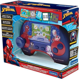 Lexibook Consola Educativa Bilingüe Francés/Inglés Spiderman JCG100DPi1 Azul/Rojo Pantalla LCD 2,8 Pulgadas