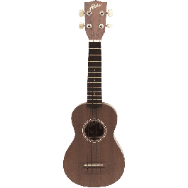 Aloha Ukelele Soprano Natural con Tapa, Fondo y Laterales de Sapeli y Diapasón de Palisandro Incluye Funda