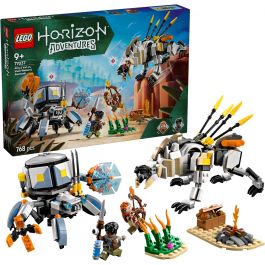 LEGO 77037 Horizon Adventures Aloy y Varl contra Testudien y Sawtooth - Juego de 9 años