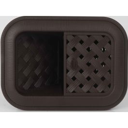 Tontarelli Papelera Baño 30L Apertura Lateral Wenge Arianna 37.5x27.5x47 cm (6 Unidades)