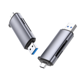 Ugreen 50706 Lector de tarjetas USB 3.0 y USB-C 2 en 1 para SD/Micro SD de hasta 5Gbps Color Plata Precio: 21.49999995. SKU: B1J5ZT84X4