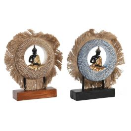 Figura Oriental DKD Home Decor Beige Azul 6 x 25 x 19 cm (2 Unidades) Precio: 49.50000011. SKU: S3039659