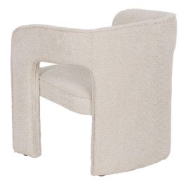 Silla de Comedor Beige Poliéster 69 x 66 x 73 cm