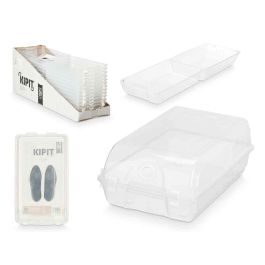 Caja Organizadora de Zapatos para Caballero Kipit 21x13x37 cm, Transparente (12 Unidades)