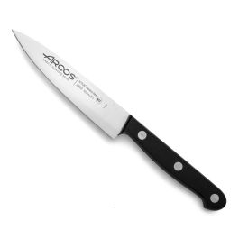 Arcos Cuchillo Cocinero Universal 120mm Acero Nitrum® Durabilidad Superior Mango Bactiproof Silver Remaches Inox Negro Precio: 10.50000006. SKU: B1AYMHQ3F5