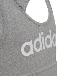 Camiseta de Tirantes Mujer Adidas Essentials Linear Logo Gris 33