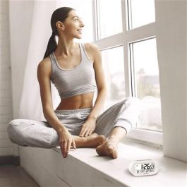 Elbe Reloj Despertador RD-009-B Temperatura Humedad Pantalla 9cm Blanco