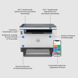 HP LaserJet Tank MFP 1604w Impresora Multifunción Láser con Depósito de Tóner