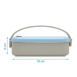 KioKids Caja Almuerzo Acero Inoxidable Dino Azul Dolci Amici +4 meses 550ml