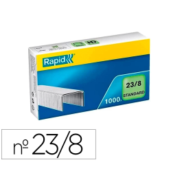 Rapid Grapas Estándar Galvanizadas 23-8 Caja de 1000 Precio: 1.68999974. SKU: B17BWDC7Z2