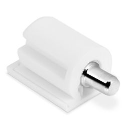 HERRAJES ALK Soporte Estante Embutir Ceiko - Pivote Ø5 Acabado Antracita - Compatibilidad Ø3-Ø5 mm, Acabados Blanco y Gris