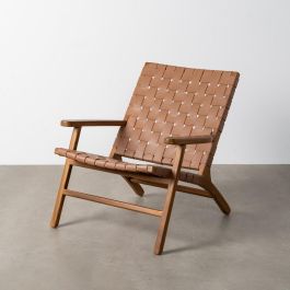 Butaca Marrón Madera Teca-Piel Salón 74 X 78 X 75 cm Precio: 470.0003. SKU: B13JC7MPQD