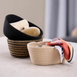 Day Cesta Oval de Poliéster 21x14 cm altura 9 cm