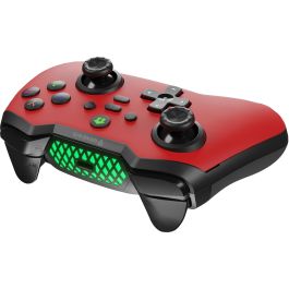 GENESIS Mangan 400 Gamepad Inalámbrico Bluetooth Rojo para Android, Mac, Nintendo Switch, PC, iOS Analógico/Digital con Vibración y 15h Autonomía