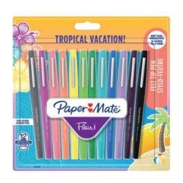 Papermate 1951029 Flair M. Tropical Vacation BL12 - 12 Colores, Punta Fino/Medio, 12 Unidades Precio: 20.78999978. SKU: B177QERYXQ